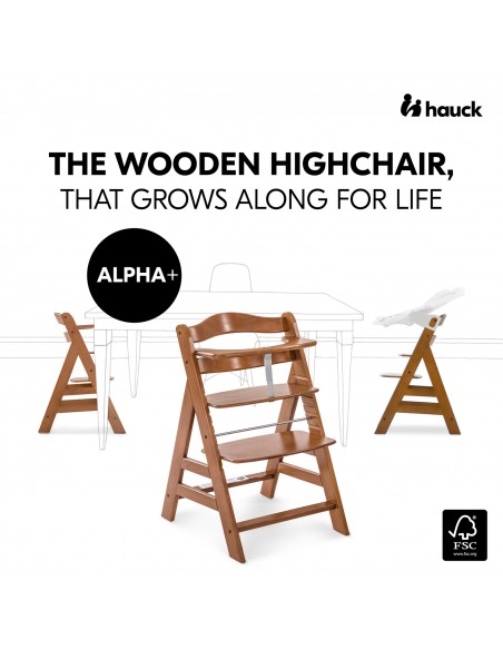 hauck krzesełko Alpha+ walnut Krzesełka do karmienia
