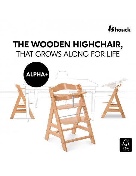 hauck krzesełko Alpha+ natural Krzesełka do karmienia