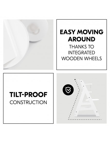 hauck krzesełko Beta+White Krzesełka do karmienia