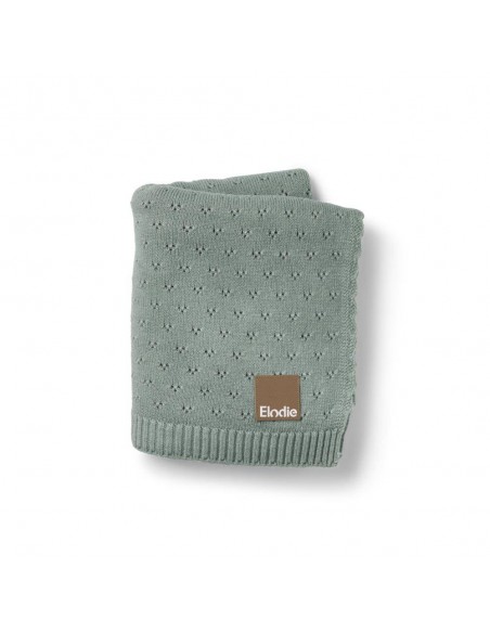 Elodie Details - Kocyk Pointelle - Pebble Green Kocyki