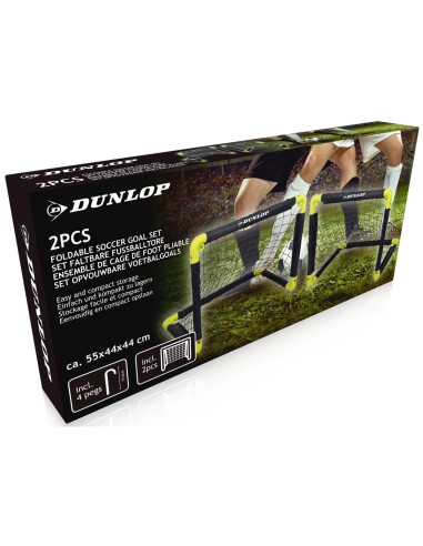 Dunlop Zestaw bramek do piłki nożnej 50x44x44cm Zestawy do siatkówki, badmintona, piłki nożnej