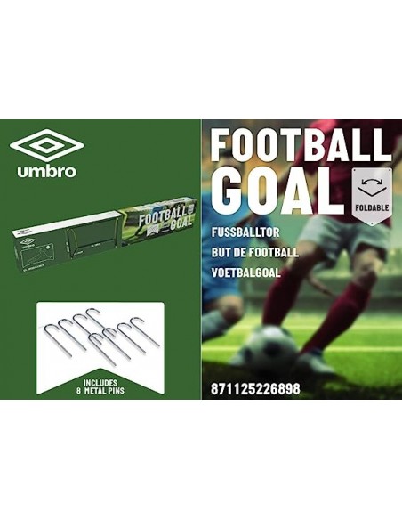 Umbro bramka do piłki nożnej 180x91x120cm Zestawy do siatkówki, badmintona, piłki nożnej