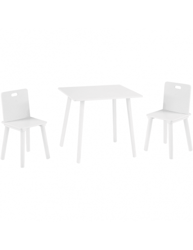 Roba zestaw dla dzieci stolik+ dwa krzesła biały Strona główna