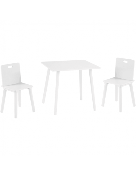 Roba zestaw dla dzieci stolik+ dwa krzesła biały Strona główna