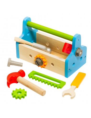 Molto drewniana skrzynia z narzędziami Puzzle