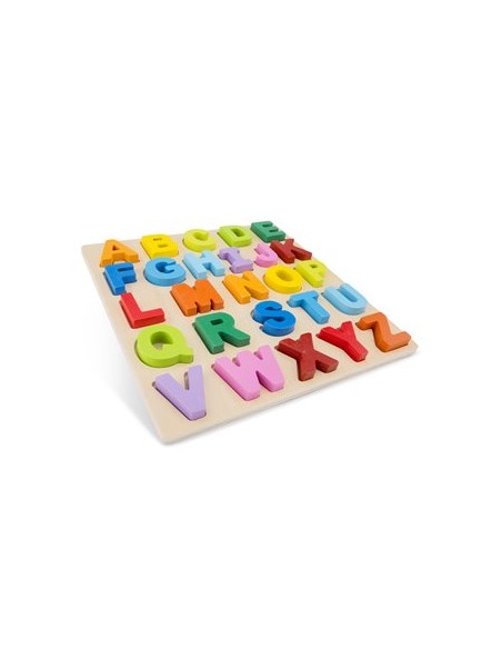 New Classic Toys Drewniane puzzle alfabet- duże litery Edukacyjne