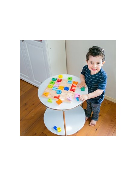 New Classic Toys Drewniane puzzle alfabet- duże litery Edukacyjne