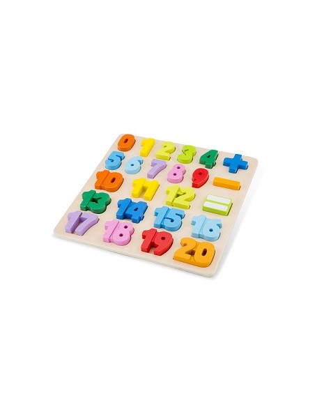 New Classic Toys Drewniane puzzle liczby Edukacyjne