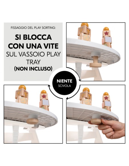 hauck zabawka do krzesełka Alpha sorter z żyrafą Krzesełka do karmienia