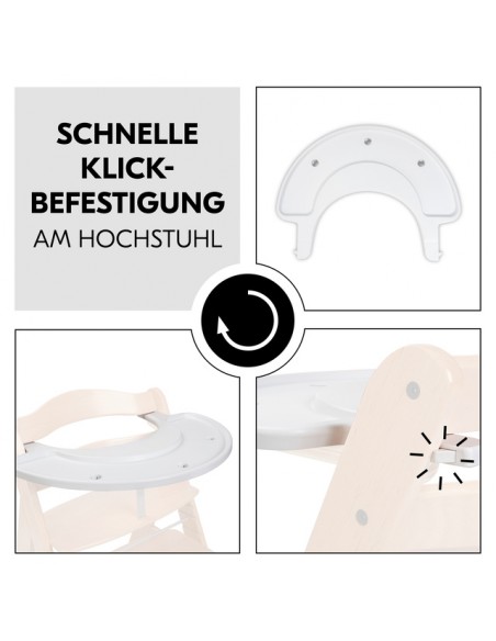 hauck zestaw taca i zabawka do krzesełka Alpha cymbałki z zebrą Krzesełka do karmienia