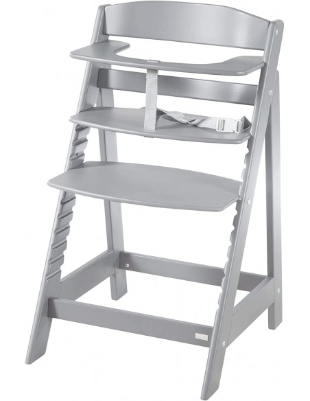 Roba drewniane krzesełko Sit Up Flex szare Krzesełka do karmienia