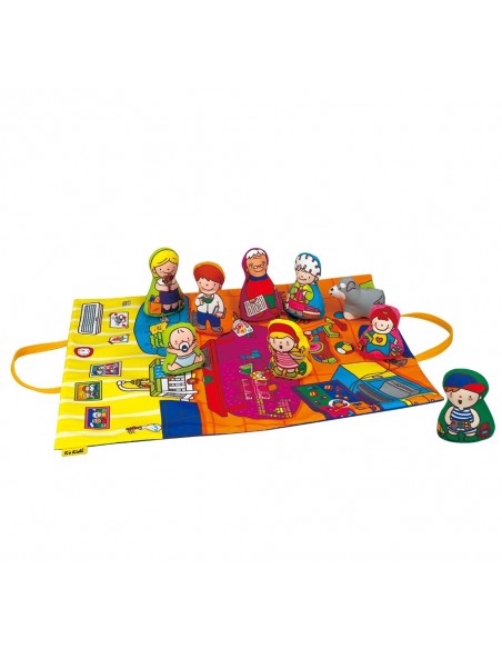 Mata edukacyjna z zabawkami - Rodzina Edukacyjne