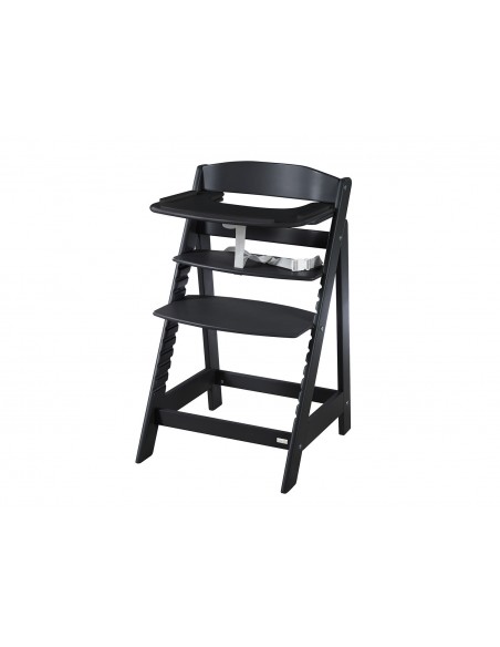 Roba drewniane krzesełko Sit Up Flex czarne Krzesełka do karmienia