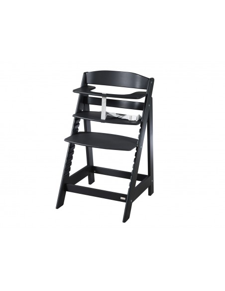 Roba drewniane krzesełko Sit Up Flex czarne Krzesełka do karmienia