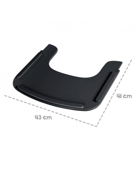 Roba tacka Sit up flex do krzesełka drewniana czarna Krzesełka do karmienia