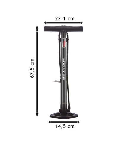 Dunlop pompka warsztatowo-rowerowa 12 bar Akcesoria rowerowe