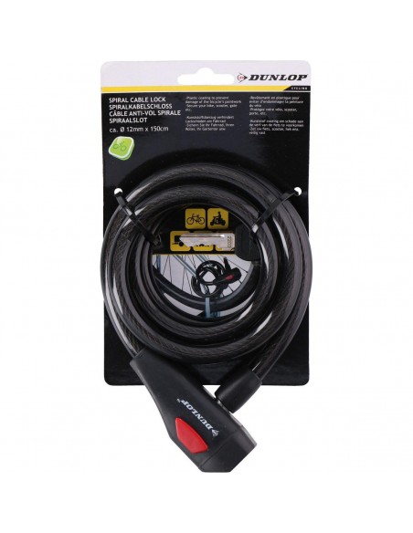 DUNLOP ZAPIĘCIE ROWEROWE SPIRALNE 150 CM Akcesoria rowerowe