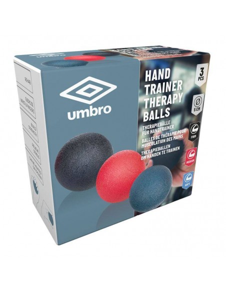 Umbro Zestaw piłek terapeutycznych do ćwiczenia dłoni 3 szt. Akcesoria rowerowe