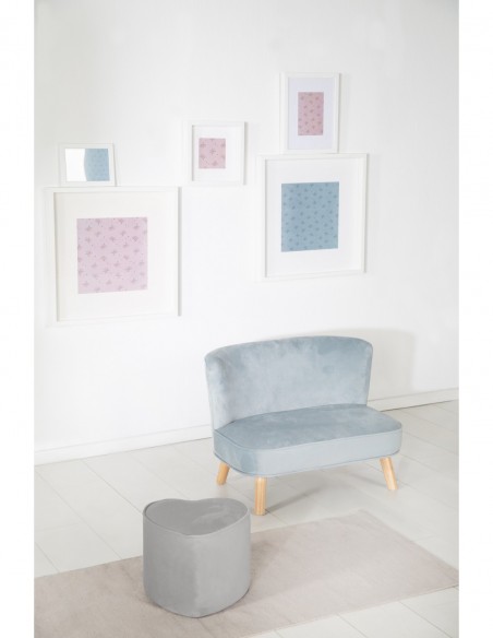 roba pufa dla dzieci w kształcie serca Lil Sofa szara W domu