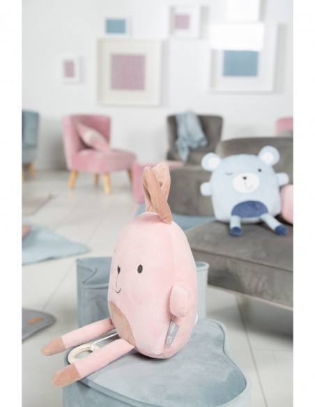 roba pufa dla dzieci w kształcie serca różowa W domu