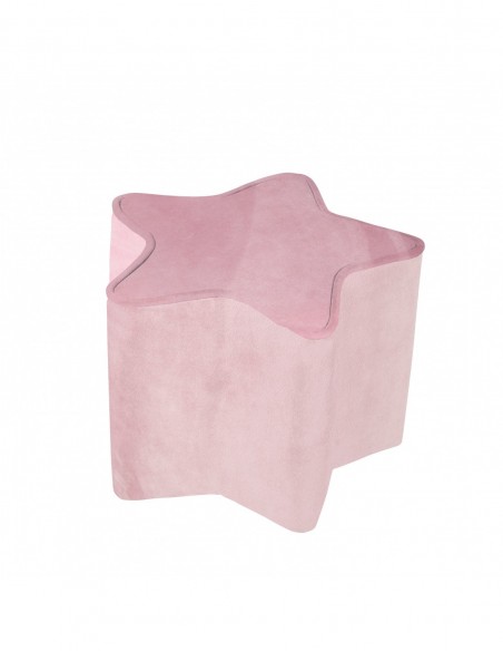 roba pufa dla dzieci w kształcie gwiazdy różowa W domu