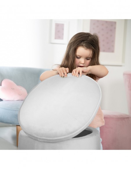 roba pufa dla dzieci szara W domu