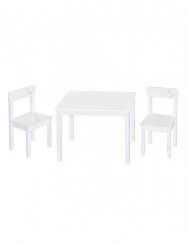 roba stół i dwa krzesła W domu