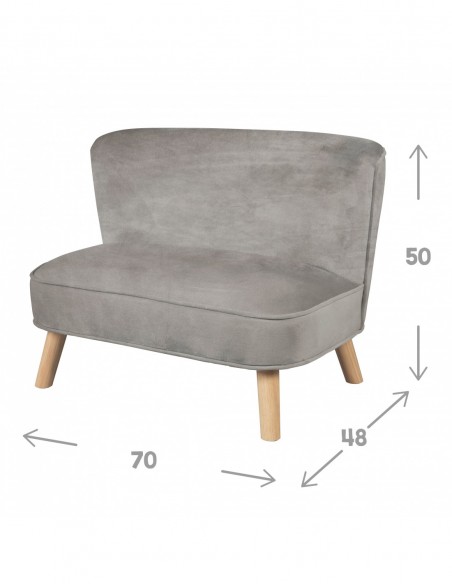 roba dziecięca sofa Lil Sofa szara W domu