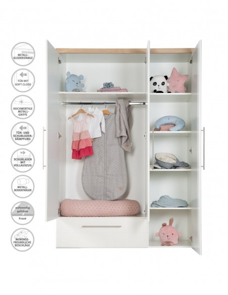 roba szafa trzydrzwiowa Nele W domu