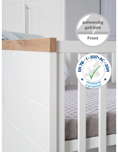 roba łóżeczko dziecięce 70 x 140 cm Nele W domu