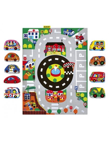 Mata z samochodzikami - miasto Edukacyjne