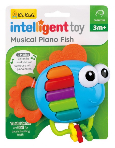 Zabawka muzyczna Pianino rybka Edukacyjne