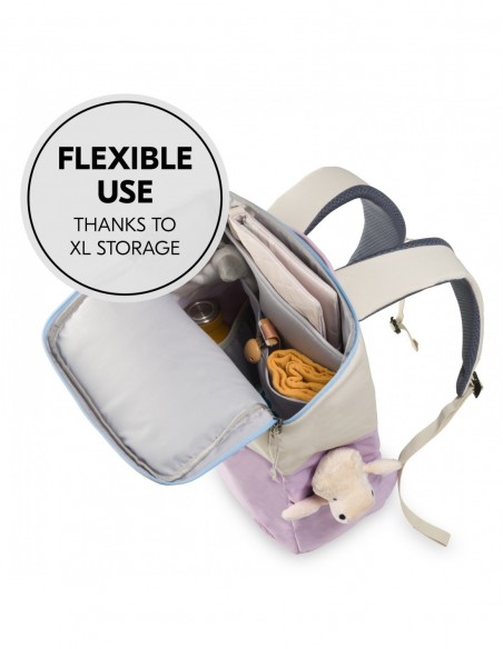 hauck plecak Pack N Walk Beige-Lavender Poza domem