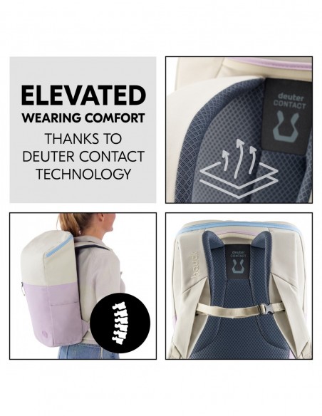 hauck plecak Pack N Walk Beige-Lavender Poza domem