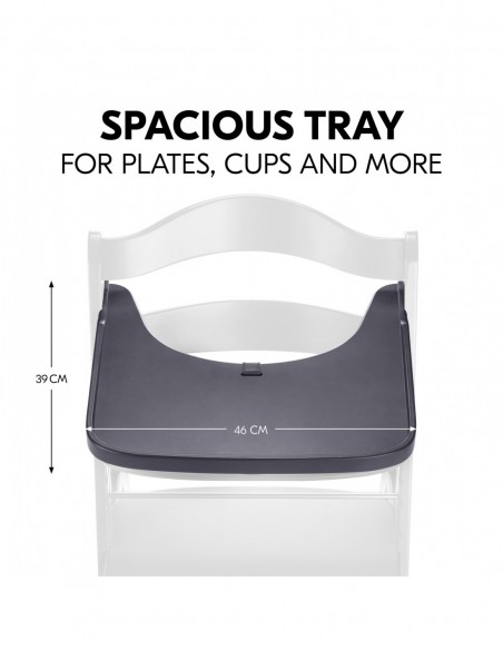 hauck drewniana tacka Alpha Dark Grey W domu