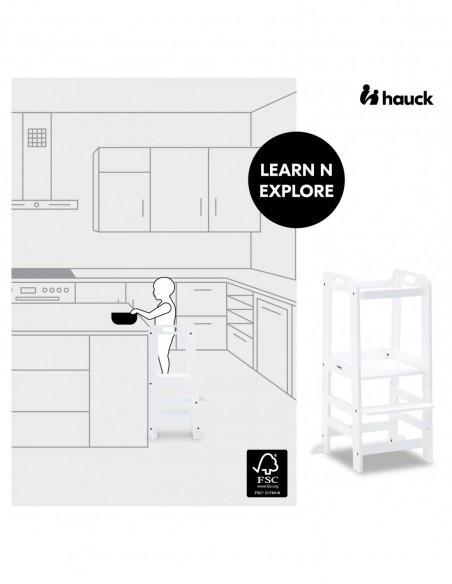 hauck pomocnik kuchenny Learn N Explore White W domu