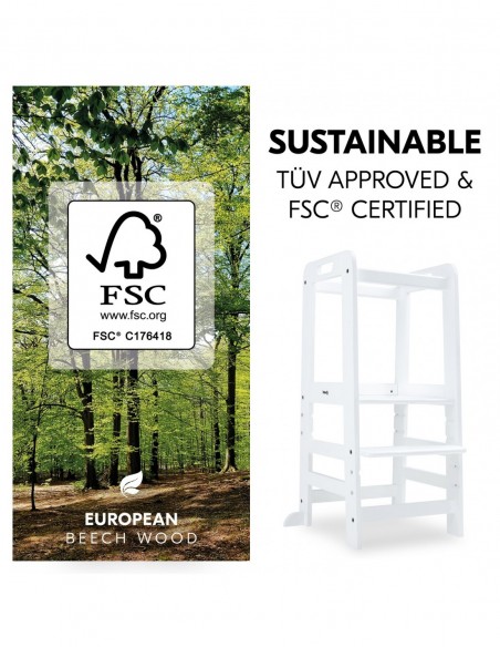 hauck pomocnik kuchenny Learn N Explore White W domu