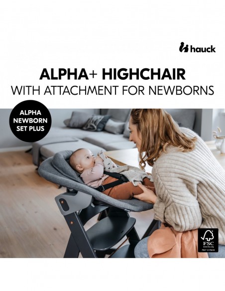 hauck zestaw krzesełko z leżaczkiem Alpha Plus Dark Grey W domu