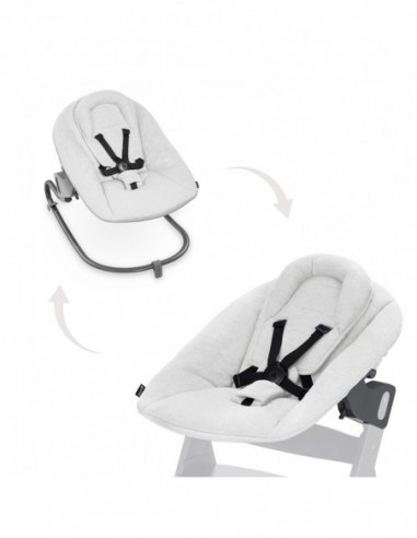 hauck leżaczek Alpha Premium Light Grey Krzesełka do karmienia