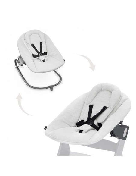 hauck leżaczek Alpha Premium Light Grey Krzesełka do karmienia