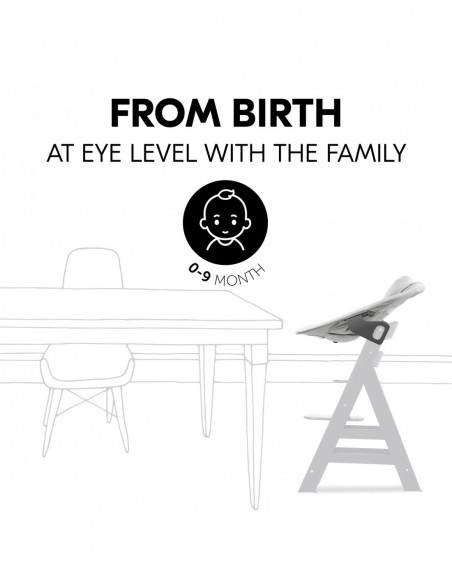 hauck leżaczek Alpha Premium Light Grey Krzesełka do karmienia