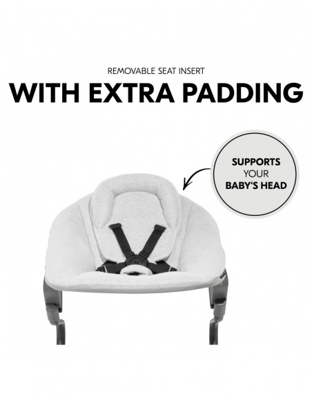 hauck leżaczek Alpha Premium Light Grey Krzesełka do karmienia