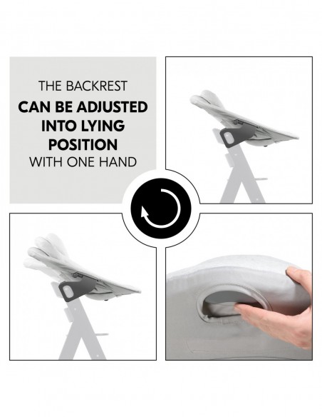 hauck leżaczek Alpha Premium Light Grey Krzesełka do karmienia