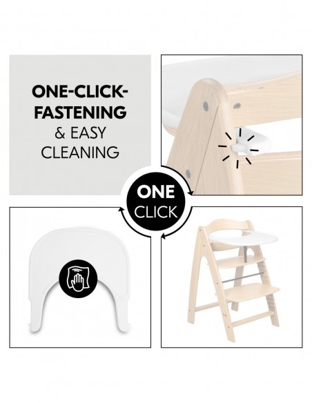 hauck tacka Arketa Click Tray White W domu