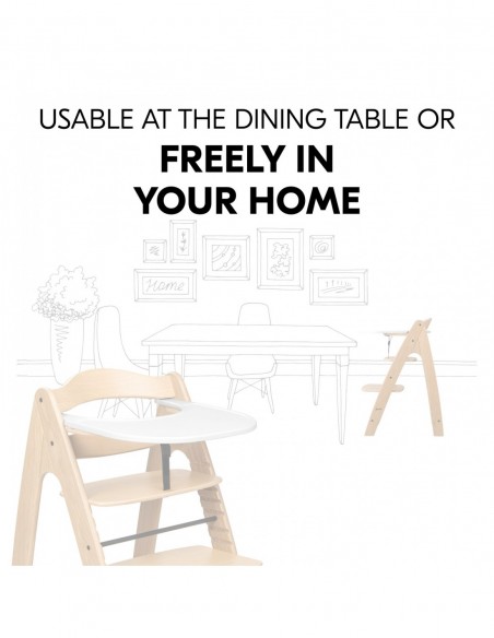 hauck tacka Arketa Click Tray White W domu