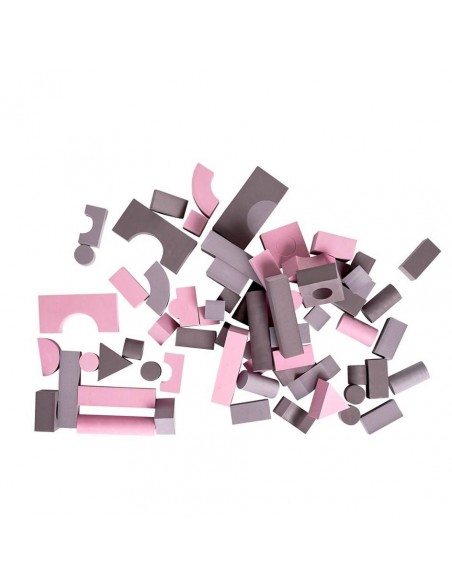 Baby Dan - Soft Blocks - piankowe klocki - różowy/fioletowy Bramki zabezpieczające