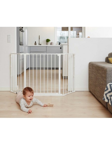 Baby Dan - Bramka ochronna FLEX M, biały Bramki zabezpieczające