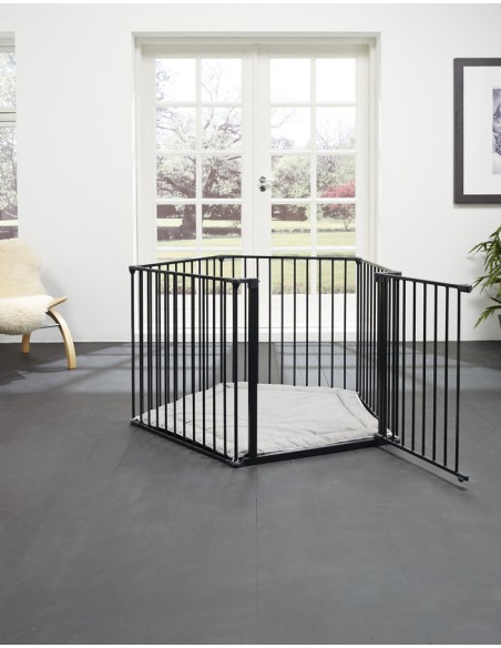 Baby Dan - Kojec Park A Kid, czarny Bramki zabezpieczające