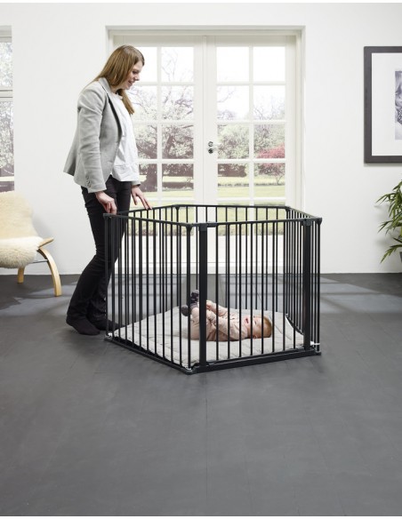 Baby Dan - Kojec Park A Kid, czarny Bramki zabezpieczające