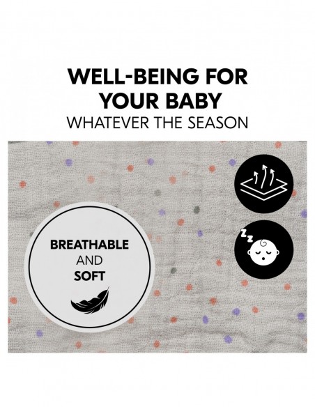 hauck pokrowiec na leżaczek Beige Dots W domu